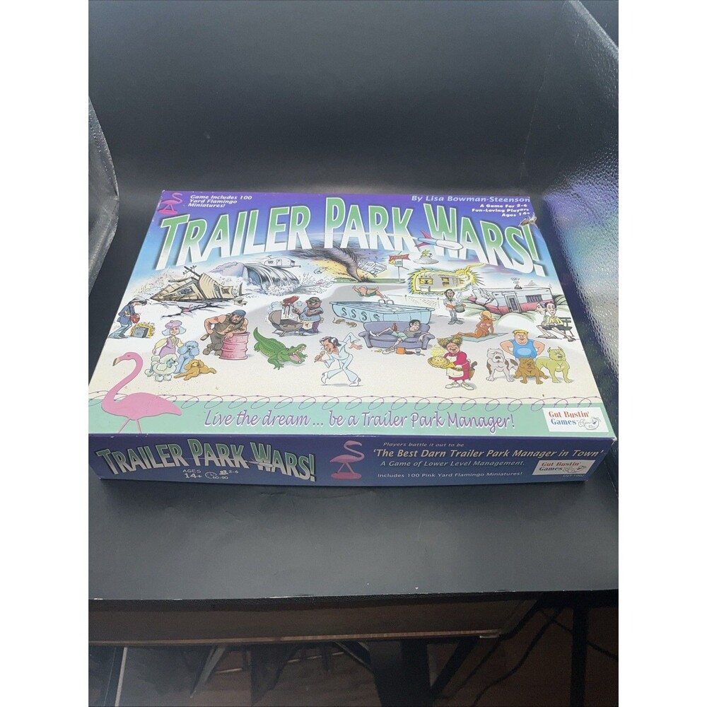 Trailer Park Wars Game PLUS EXPANSION Gut Bustin' Games 2007 Played Once